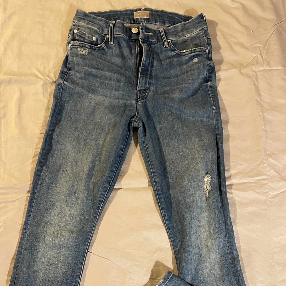 “Doodling Damsel” MOTHER brand jeans.